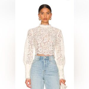 Bardot Cream Lace Blouse